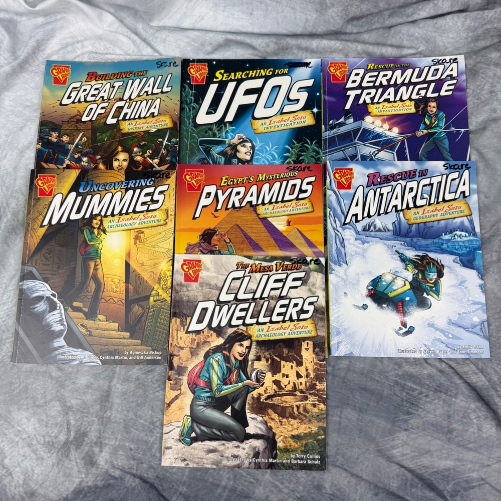 Graphic Library Isabel Soto Adventure Graphic Novel Lot 7 Books Capstone Press